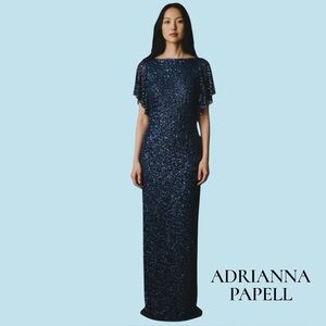 ADRIANNA PAPELL NEW GOWN BEADED MOTHER BRIDE GROOM  8